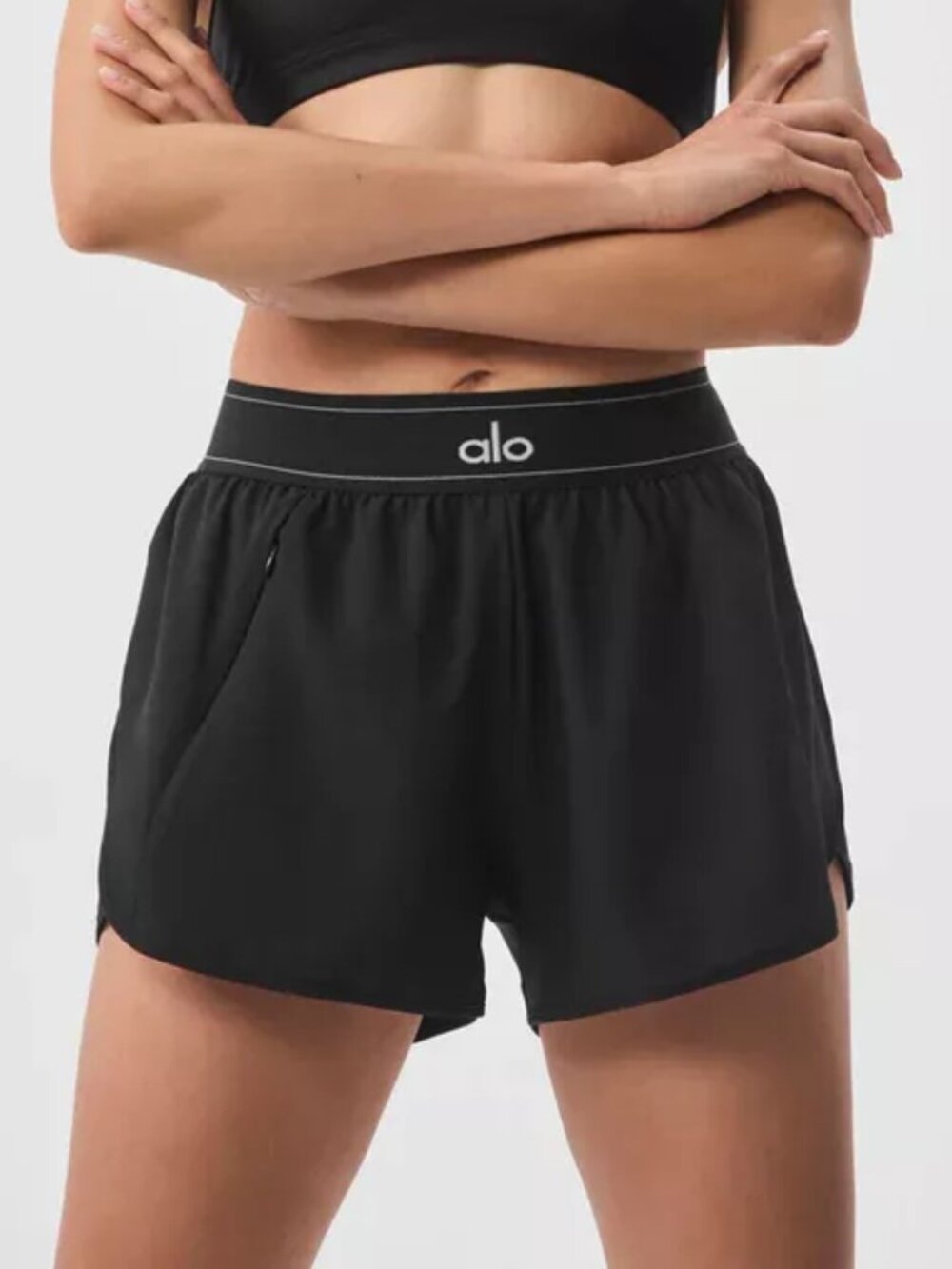 Brand New ALO Yoga🏸Black Match Point Short Relaxed Fit - Picture 9 of 9